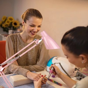 High Quality <b>Nail</b> Table Desk Lamp Led Long Arm Folding Eye Protection Learn Working Desk Light Clip Style Manicure Desktop Lamp - Product Image 2