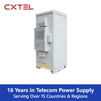 Système d'alimentation télécom extérieur 48VDC 50-600A avec contrôleur solaire MPPT, armoire IP55 et surveillance à distance pour station de base