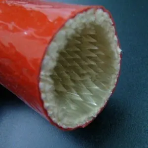 Silicone Coated Fiberglass Thermal Protection Fire Sleeve For Cable And Hose Professional Supplier From China