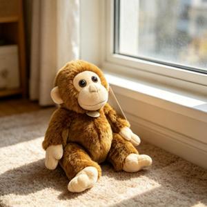 Peluche Personalizzabile di Scimmietta Sorridente, Giocattolo Morbido Imbottito 45cm, Regalo per Bambini e Neonati - Product Image 2