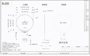 شاشة LCD مستديرة 1.6 بوصة بدقة 400*400 مع واجهة MIPI/QSPI لساعات ذكية، لوحة IPS LCD بسطوع 300cd/<span class=keywords><strong>m</strong></span> ورؤية شاملة من جميع الزوايا - Product Image 5