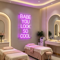 Letrero Luminoso LED Personalizado de Acrílico para Decoración de Paredes de Bares, Barberías y Restaurantes, Letrero de Neón Personalizado con Logotipo Comercial
