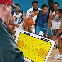 Presse-papiers magnétique effaçable à sec double face personnalisé en PVC pour le basket-ball en plastique durable