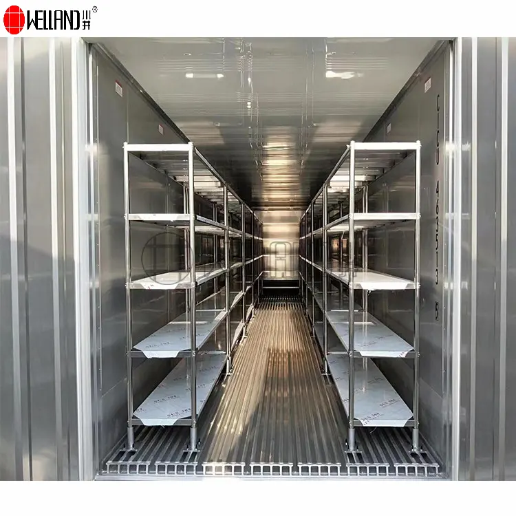 Contenedores de alambre de 5 capas industriales comerciales utilizan estante de almacenamiento de acero inoxidable