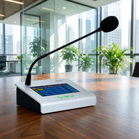 Thinuna RM-3088 Station de téléavertissement à écran tactile couleur de 7 pouces, 128 zones programmables, microphone numérique pour système PX-3000