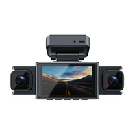 Enregistreur vidéo de voiture DVR 4K UHD exclusif à 4 canaux, enregistrement en boucle sur 3 canaux, WDR, WiFi, caméra de tableau de bord avant, arrière et intérieure, super caméra de tableau de bord