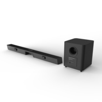 Système Home Cinéma Puissant 120W Gamme Complète, Haut-parleur TV 2.1 Canaux, Barre de Son Domestique avec Caisson de Basses Filaire, 7 Haut-parleurs, BT5.0 pour Films/Musique/Actualités