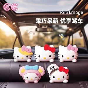 Decoración de coche de Hello Kitty, adorno de resina de dibujos animados para la consola central, para decoración interior. - Product Image 1
