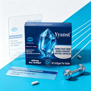 Capsules de soutien sportif en gélules molles 800mg, extrait d'Herbe de Chèvre Cornée, complément alimentaire à base de plantes pour stimuler l'entraînement quotidien et le style de vie actif des hommes - Product Image 2