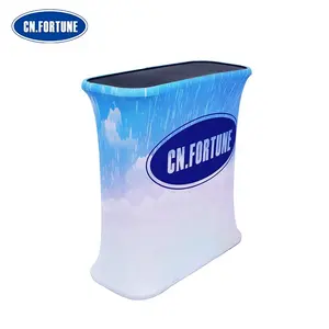 Portable Promotion Counter Table Stand for Guangzhou Pop up ABS Plastic and Folding Outdoor Easy-carry and Portable Installation