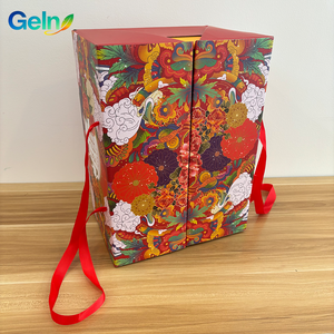 [En stock] Emballage biodégradable haut de gamme 15 kg pour fruits et maïs, double couche, avec boucle intérieure, portable, pour cadeaux de festival, en carton ondulé - Product Image 2