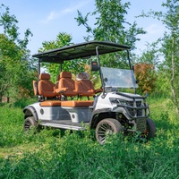Voiturette de golf électrique Maytop homologuée CE à 4 places, haute stabilité, nouveau design, avec réfrigérateur intégré – Prix compétitif