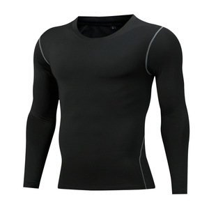 Top deportivo ajustado de manga larga de secado rápido para <span class=keywords><strong>hombre</strong></span>, camisetas de baloncesto de compresión de alta elasticidad - Product Image 1