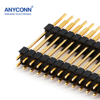 Double rangée en plastique de 2.54mm personnalisée 2X20 mâle à broche droite personnalisée en usine autres connecteurs