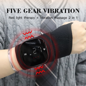 Pulsera inalámbrica para terapia de masaje con luz roja, muñequera con vibración infrarroja, envoltura para manos - Product Image 5