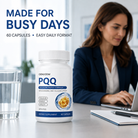 Capsules de PQQ à Formule Personnalisée, Complément Alimentaire Premium pour Adultes, Certifié HACCP, 60 Capsules par Flacon, Fabricant OEM ODM