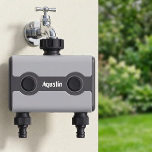 2-Zone WiFi Smart Garden Water <b>Timer</b> Eco-Friendly Outdoor Use Easy Installation Automatic Irrigation Controller Battery Operated - Product Image 1