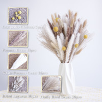 Bouquet de fleurs de roseau de pampa séchées naturelles de Style bohème pour la maison Table à manger décorations de salon fête des mères noël