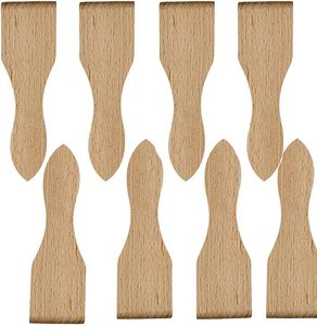 Spatule à <span class=keywords><strong>Raclette</strong></span> en bois pour casseroles antiadhésives ensemble d'ustensiles de cuisson en bois outils de cuisine - Product Image 3