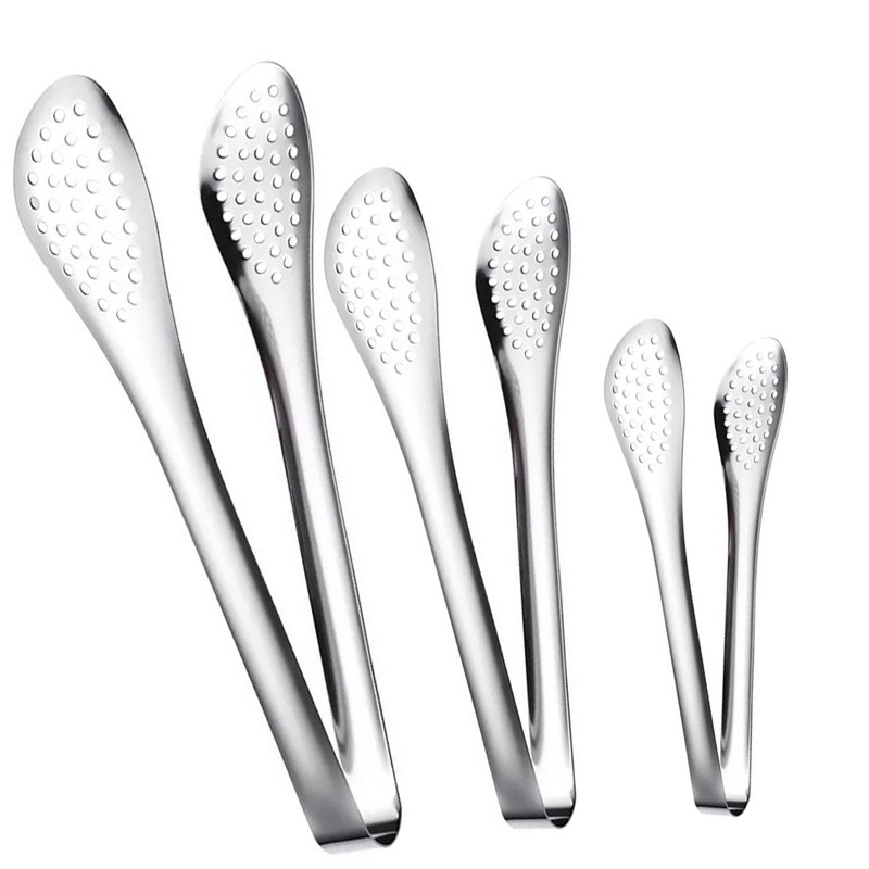 Оптовая продажа, 7/9/12 дюймов, кухонный буфет, для вечеринки, для кейтеринга, салата, торта, хлеба, щипцы из нержавеющей стали