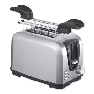 <span class=keywords><strong>Grille</strong></span>-<span class=keywords><strong>pain</strong></span> électrique multifonction 2 tranches <span class=keywords><strong>en</strong></span> acier inoxydable avec design écologique pour usage domestique et hôtelier - Product Image 3