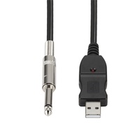 USB-Gitarrenkabel 6,5mm Gitarrenanschluss 3m Kupferleiter