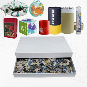 Certificat FSC De nombreux types d'emballage OEM impression image carton puzzle <span class=keywords><strong>28</strong></span> 100 150 300 500 pièces 1000 pièces puzzle personnalisé - Product Image 1
