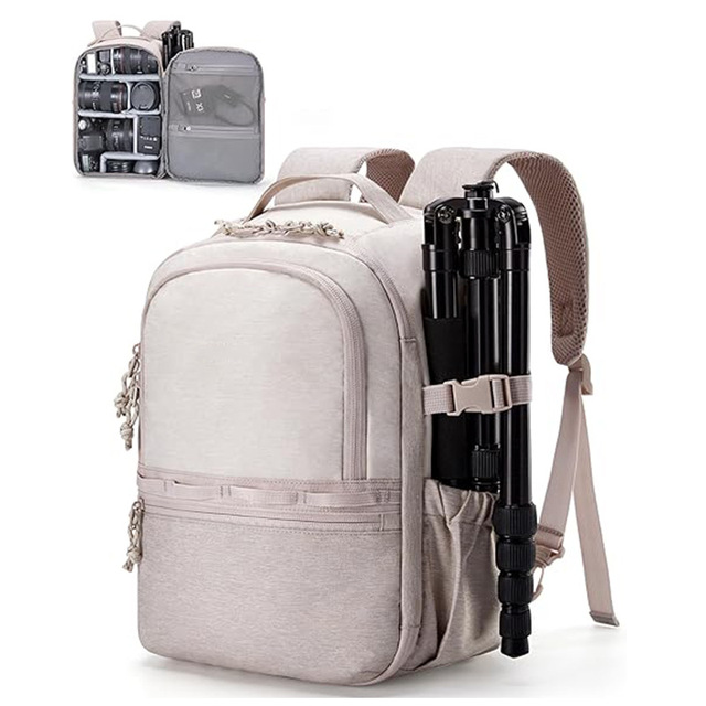 Compact Nylon Telephoto Lens Storage Bag with Zipper Closure-Photographer's Small Digital Camera Backpack for Outdoor Use
