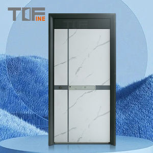 Elegant Double Swing Steel Door - <strong>Baroque</strong> Style Design, High-Grade Stainless Steel Construction - Product Image 1