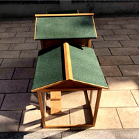 Poulailler extérieur en bois massif résistant aux intempéries pour lapins, poulets de chair et animaux de compagnie – Fourniture B2B légère