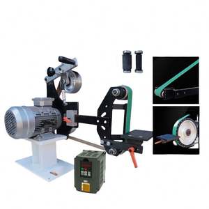 Máquina abrasiva de banda, equipo de pulido vertical, lijadora con regulación de velocidad continua - Product Image 3