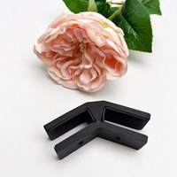 Plaque en Y, joint d'angle en Y à 135 degrés, vis de serrage, acier inoxydable, revêtement noir mat, module de fixation pour panneaux en verre