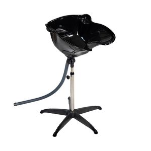 Bac à shampoing moderne de haute qualité pour salon, en plastique PP + acier inoxydable, portable, avec tube d'eau, pour usage commercial, OEM - Product Image 1