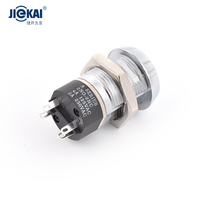 JK2801A 19mm Tamaño del orificio de montaje Selector mantenido de 2 posiciones Función de control giratorio Bloqueo de interruptor de llave