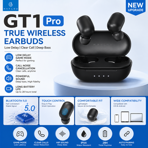 Écouteurs sans fil <span class=keywords><strong>GT1</strong></span> <span class=keywords><strong>PRO</strong></span> TWS à faible latence, Bluetooth 5.0, réduction du bruit, basses profondes, pour jeux et appels - Product Image 1