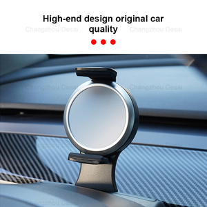 Support de téléphone portable pour voitures, pour commandes au <span class=keywords><strong>volant</strong></span>, charge sans fil, pour Tesla modèle 3/y, 2017 — 2022, pièces intérieures - Product Image 2