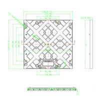Harga terbaik grosir layar sewa modul luar ruangan tampilan Led Diy penuh pemeliharaan depan 250x250mm IP65 P3.91 modul Led