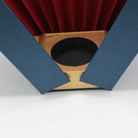 Boîte en papier kraft personnalisée pour verre à vin, gaufrage, stratification mate, emballage personnalisé de marque privée pour bouteille de verres à vin
