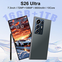 Modèle 2026 à succès S26 Ultra 5G Smartphone de jeu Écran HD 7,3 pouces Processeur Deca Core Android 14 Double SIM Téléphone débloqué