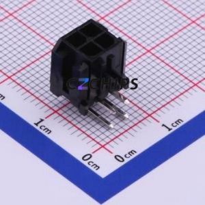 M3025R-2x2P Wire-to-Board Pin Header Bent Lead Through Hole,P=3mm Connector 2x2P 3mm Right Angle Insert 4P - Product Image 1