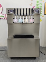 Machine à glace molle commerciale ICM-395 sur pied, 4+3 saveurs mixtes, 7 saveurs, en acier inoxydable