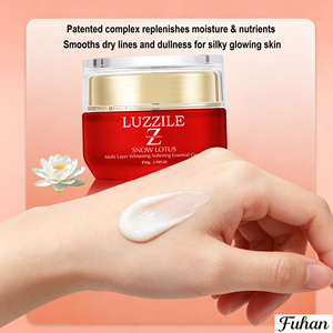 Crema Facial Esencial Natural Orgánica a Base de Hierbas, Blanqueadora y Suavizante, con Extracto de Loto de Nieve, Tremella, Aloe <span class=keywords><strong>Vera</strong></span> y Vitaminas, Hidratante - Product Image 1