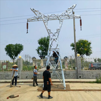 Tour d'angle en acier de ligne de transmission de puissance 400kv Fabricant de tour d'énergie électrique en Chine