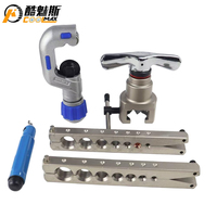 Kit de Herramientas para Abocardar Tubos Excéntricos de 45 Grados CT-N808AM-L, Cortador de Tubos de Cobre, Expansor Manual, Recortador de Desbarbado, 7 Tamaños, 3/16-3/4 Pulgadas