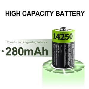 IILEER - Batería de Iones de Litio Recargable de Alta Capacidad 14250 de 3.7V y 1036mWh con Puerto Tipo C de 280mAh, Gran Venta - Product Image 4