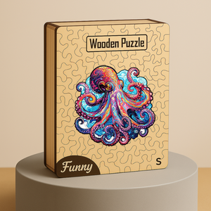 Puzzle colorato animale in legno con pezzi irregolari per adulti <span class=keywords><strong>e</strong></span> bambini creativo rompicapo regalo - Product Image 4