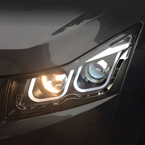 Feux avant automatiques pour <span class=keywords><strong>Chevrolet</strong></span> <span class=keywords><strong>Cruze</strong></span> 2009-<span class=keywords><strong>2014</strong></span>, feux avant de voiture <span class=keywords><strong>à</strong></span> LED, ensemble de mise <span class=keywords><strong>à</strong></span> niveau, double design en U, lentille de projecteur, accessoires - Product Image 5