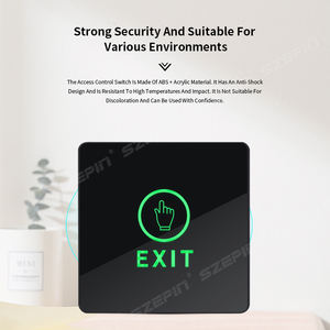 Bouton de sortie à capteur tactile pour contrôle d'accès, avec LED, à montage en surface, pour système de contrôle d'accès - Product Image 6