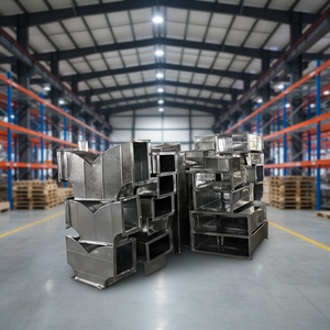 Raccords en T en forme de Y pour conduits rectangulaires, brides rectangulaires, coudes rectangulaires, cheminées extérieures, tuyaux d'échappement, divers diamètres - Product Image 1