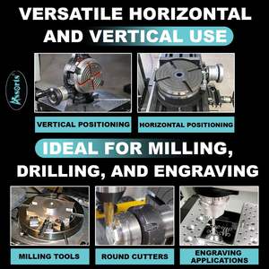 Mesa Giratoria de Hierro Fundido de 4 Pulgadas (100 mm) de Diámetro, 4 Ranuras, Componente Esencial para Fresadoras con Núcleo de Cojinete de Motor - Product Image 5